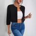 Women's Clothing Fashion Casual Temperament Commuter Niche Top Round Neck Jacket _maomaolike.com