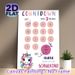 Unicorn Themed Countdown Painting Poster, Soft Watercolor Style Poster, Pastel-colored Countdown Chart With Cute Unicorn, Practical Tool For Counting_maomaolike.com