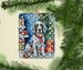 English Setter Christmas Reindeer Porcelain Ornament Christmas Tree Hanging Decorations For Home Christmas Holiday, Rectangle, Gift, Multicolor_maomaolike.com