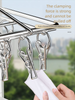 Stainless Steel Sock Rack With Multiple Clips, Household Clothes Hanger For Students' Dormitory, Underwear And Socks_maomaolike.com