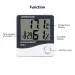 LCD Digital Temperature Humidity Meter HTC-1 HTC-2 Home Indoor Outdoor Hygrometer Thermometer Weather Station With Clock_maomaolike.com