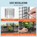 VEVOR 6 Pack Plant Protector From Animals 12.6'' Dia. X 14'' H Metal Plant Cage_maomaolike.com