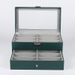 Unisex PU leather 12 pairs of double-layer glasses box sunglasses Sunglasses storage display packaging box_maomaolike.com