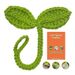 Cute Knitted Crochet Leaf Sprout,Lucky Handmade Multi-Functional Crochet Accessories, Ideal Bookmark For Bookworms, Funny Unique Headphone Cable Tie Gifts Accessory And Cable Tie_maomaolike.com