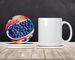 Colorful Blueberries Large Sandstone Coasters Pack Of 4 Absorbent Round Coasters Decor Gifts For Men Or Women, 4 In, Multicolor_maomaolike.com