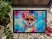 Hippie Animal Fox Doormat Front Door Mat Indoor Outdoor Rugs For Entryway, Non Slip Washable Low Pile, 24H X 36W_maomaolike.com