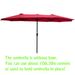 15Ftx9FtDouble-Sided Patio Umbrella Outdoor Market Table Garden Extra Large Waterproof Twin Umbrellas With Crank And Wind Vents For Garden Deck Backyard Pool Shade Outside Deck Swimming Pool_maomaolike.com