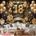 18th Birthday Party Banner - 2D Flat Polyester Backdrop, Wall Hanging Photo Props, Celebration Backdrop, Party Supplies_maomaolike.com