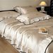 Wholesale French Washed Tencel Summer Cool Embroidered Air Conditioning Four-Piece Set Machine Washable Ice Silk Thin Quilt_maomaolike.com