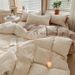 Home Textile Three Layer Yarn Jacquard Washed Cotton Bedding Four Piece Set Pure Cotton 100 Quilt Cover Bed Sheet Bed Sheet_maomaolike.com