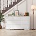 9 Drawer Dresser For Bedroom, Storage Cabinet With Hidden Handles, Modern Closet Of Drawers For Living Room_maomaolike.com
