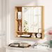 Wall Mounted Bathroom Cabinet With Mirror Single Door For The Bathroom, Living Room Or Entryway_maomaolike.com