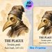 Plague Doctor Themed Painting Poster, Vintage Watercolor Style Black Death Historical Portrait Poster, Informative Historical Artwork Ideal For Study_maomaolike.com