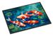 Koi Fish Doormat Front Door Mat Indoor Outdoor Rugs For Entryway, Non Slip Washable Low Pile, 24H X 36W_maomaolike.com