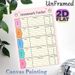 Homework Tracker Painting Poster, Pastel-toned Cute Weekly Layout Poster, Functional Tool To Organize Daily Homework Tasks Ideal For Study Space, Home_maomaolike.com