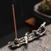 Creative Small Boat Zen Style Burner Tea Ceremony Vintage Ornament Stick Holder Incense Stand_maomaolike.com