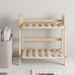 No-Installation Simple INS Wooden Double-Layer Desktop Folding Storage Rack Dormitory Bedroom Desk Organizer_maomaolike.com