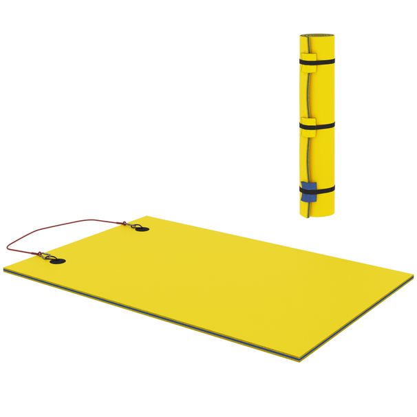 9 X 6 Lily Pad Water Mat For 2 Adults, Floating Water Pad For Lake, Pool, Ocean, Beach, And Boating, Yellow_maomaolike.com