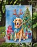 Golden Retriever Christmas Reindeer Garden Flag Mailbox Flag Decorative Yard Flag Banner Outside Patio Artwork Yard Flower Beds, Garden Size, Multicolor_maomaolike.com