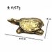 Copper-Plated Street Stall Small Ornament Chinese Classical Tea Pet Turtle Metal Solid Retro Cultural Play Collectible_maomaolike.com