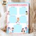 Classroom Cleaners Schedule Painting Poster, Cute Cartoon Style Poster, Weekly Cleaning Duty Chart To Organize Classroom Cleaning Tasks, Ideal For_maomaolike.com
