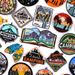 Mountains Camping Embroidered Patches DIY Iron On Patches For Clothing Outdoor Adventure/Landscape Patch For Clothes Sew Sticker_maomaolike.com