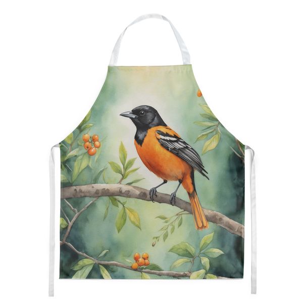 Maryland Baltimore Oriole Apron Cooking Kitchen Server Baking Crafts Gardening For Adult Women Men, Unisex, Large, Multicolor_maomaolike.com