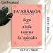 Samoan Cultural Values Painting Poster, Soft Pink Minimalist Typographic Art With Floral Corner Accents Poster, Features Meaningful Cultural Concepts_maomaolike.com