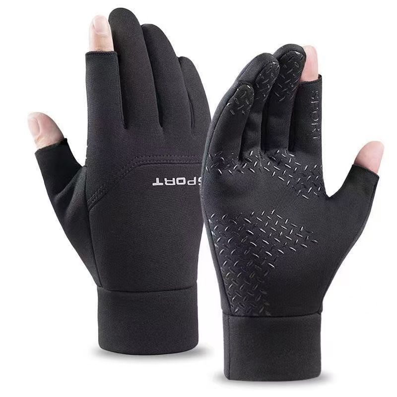 Sports Gloves Skiing Cycling Motorcycle Hiking Cycling Gloves Outdoor Gloves Autumn And Winter Velvet Warm Touch Screen For Men And Women_maomaolike.com