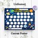 Space Themed Reward Chart Painting Poster, Vibrant Cartoon Space Scene Poster, Practical Tool To Track Progress And Achievements, Suitable For Home Or_maomaolike.com