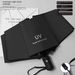 Solid Color Automatic Folding Umbrella With UV Protection, Casual Lightweight Portable Durable Umbrella For Men & Women_maomaolike.com