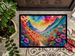 Geraniums In Color Doormat Front Door Mat Indoor Outdoor Rugs For Entryway, Non Slip Washable Low Pile, 24H X 36W_maomaolike.com
