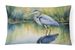 Birds, Birds, Birds Throw Pillow Throw Pillow For Indoor Couch Bed Outdoor Patio Washable, Blue Heron Stalking Prey 7505,12Hx16W_maomaolike.com