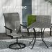 Patio Swivel Chairs Set Of 2, High Back Patio Dining Chairs With All-Weather Mesh For Backyard, Lawn, Garden, Gray_maomaolike.com