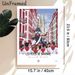 Bayonne Festival Parade Painting Poster, Vibrant Flat-style Festive Street Scene Poster, Captures Lively Holiday Gathering Atmosphere, Ideal For Home_maomaolike.com