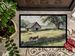 Donkey By The Stone Wall Doormat Front Door Mat Indoor Outdoor Rugs For Entryway, Non Slip Washable Low Pile, 24H X 36W_maomaolike.com