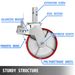 VEVOR Scaffolding Wheels Set, Heavy Duty 4-Pack 8" Scaffolding Casters, With 4400 Lbs Per Set And Locking Stem Casters With Brake, Polyurethane Replacement For Scaffold, Shelves, Workbench_maomaolike.com