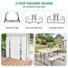 Indoor And Outdoor Folding Picnic Table Bench Set With Wood-like Texture_maomaolike.com