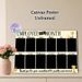 Employee Of The Month Painting Poster, Elegant Gold-accented Monthly Blank Grid Poster, Functional Display To Recognize Outstanding Employees, Ideal_maomaolike.com
