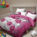 9 Piece Soft All-Season Washed Microfiber Cover Set , Queen/King/Calking Bedding Set With Pillowcases,Bedspread Print Curtains & Solid Curtains,Print, Moisture-Wicking, Soft ,Cooling, Easy Care_maomaolike.com