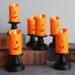 Halloween Pumpkin Lantern New Decorative Candlestick Wind Lamp LED Electronic Candle Lamp Creative Oil Lamp Ornaments Night Light_maomaolike.com