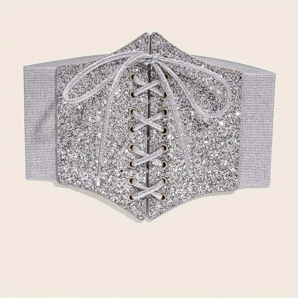Unisex Sequins wide waist strap trim with skirt design feel tight waist_maomaolike.com