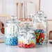 European Style Large Striped Sealed Jar Wishing Wish Lucky Glass Cylindrical Star Bottle For Boyfriend_maomaolike.com