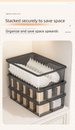 Lidded Underwear Organizer, Thickened Multi-Compartment Box For Socks & Bras, 3-Piece Set With Dividers_maomaolike.com