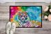 Hippie Animal White Tiger Doormat Front Door Mat Indoor Outdoor Rugs For Entryway, Non Slip Washable Low Pile, 24H X 36W_maomaolike.com