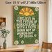 Agriculture Inspirational Quote Painting Poster, Vintage Pastoral Style Poster, Warm-toned Design With Daisies, Wheat And Sunrise, Motivational Text_maomaolike.com