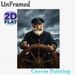 Sea Captain Themed Painting Poster, Realistic Dramatic Stormy Sea Scene Poster, Captivating Nautical Artwork, Ideal For Home Office And Coastal-themed_maomaolike.com