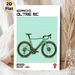 Bianchi Oltre RC Road Bike Painting Poster, Sleek Minimalist Flat Graphic Style Poster, Ideal For Cycling Enthusiasts, Suitable For Home, Office Or_maomaolike.com