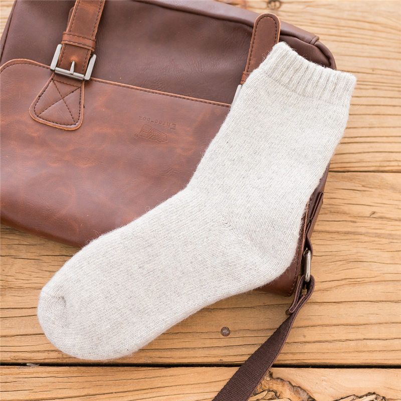 Autumn and Winter Huge Thick Wool Socks Large Size Mid-Length Socks for Men and Women Thickened Warm Terry Socks Stockings Fleece-Lined Towel Socks So_maomaolike.com