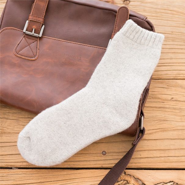 Autumn and Winter Huge Thick Wool Socks Large Size Mid-Length Socks for Men and Women Thickened Warm Terry Socks Stockings Fleece-Lined Towel Socks So_maomaolike.com